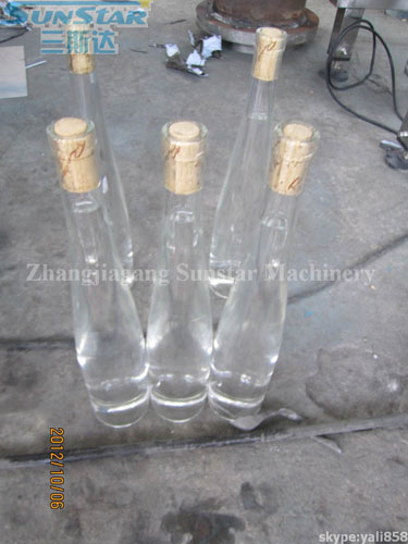 Glass Bottle Rinser Filler Corker 3in1 For Carbonated Wine