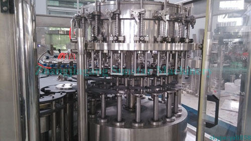 Carbonated Drink Filling Machine Monoblock In Glass Bottle